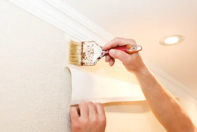 Pose de papier peint à Nesle-Hodeng — revêtements muraux et toiles de verre